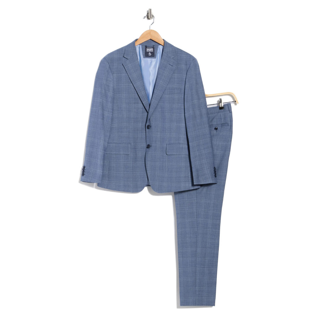 Original Penguin Men's Stretch Wool Blend Suit