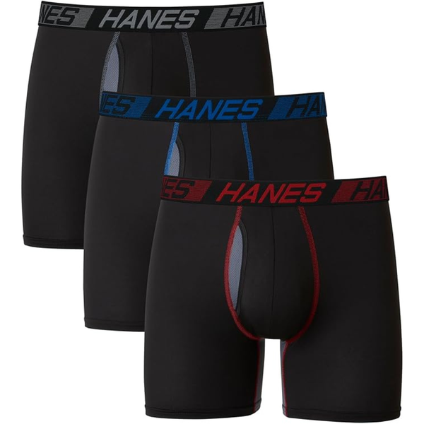 3-Pack Hanes Men's X-Temp Total Support Pouch Boxer Brief (Various)