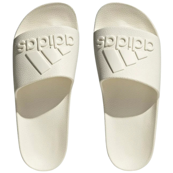 Adidas men's Adilette aqua Slides (off white, various size)