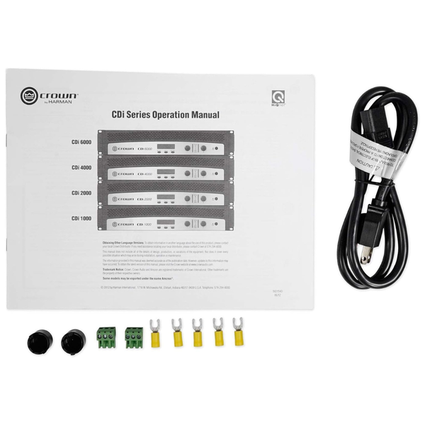 Crown CDi 4000 Two-Channel, 1200-Watt 70V/140V Power Amplifier