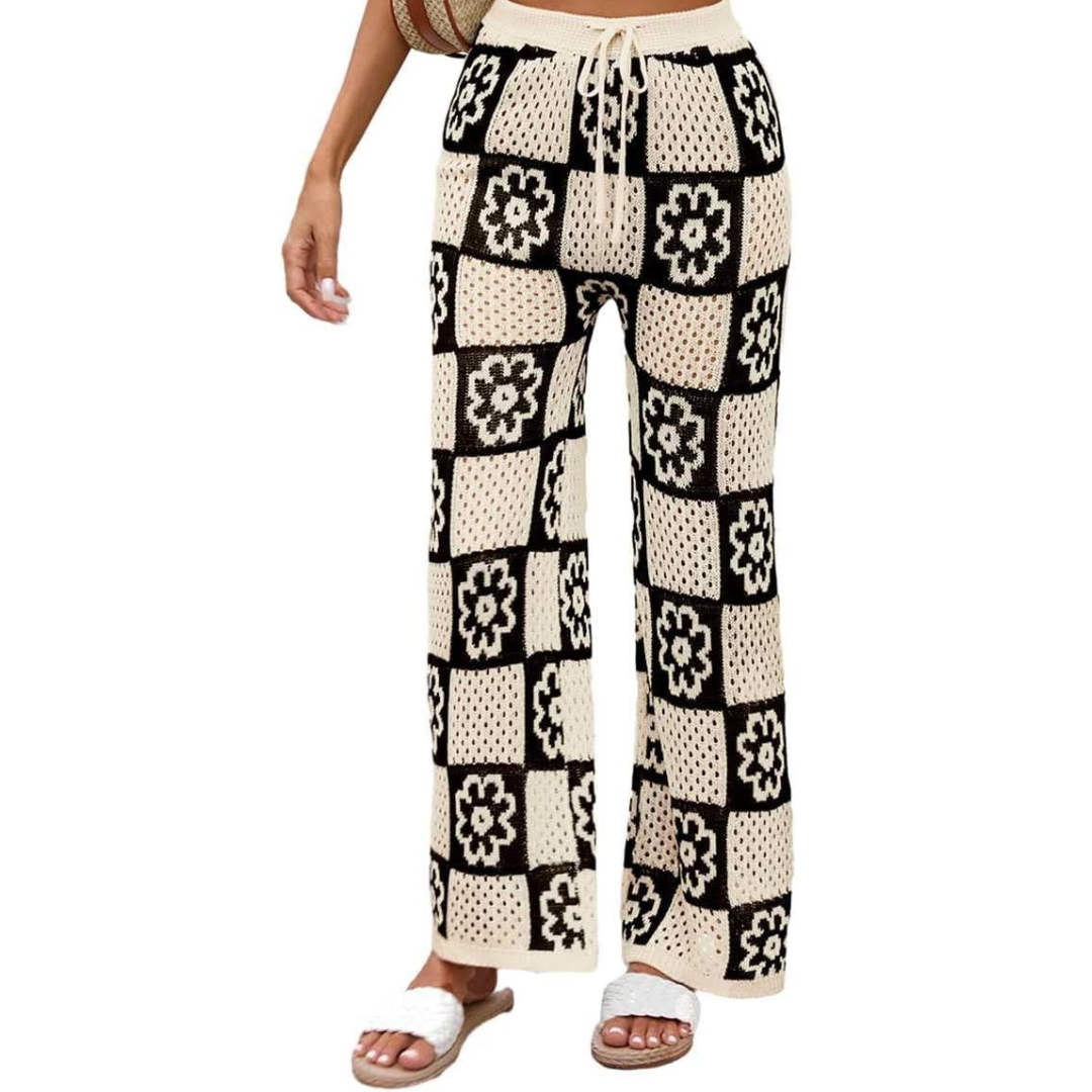 Women's Crochet Knit Swimsuit Coverup Pant