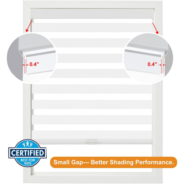 Cordless Blackout Zebra Thermal Insulated Blinds