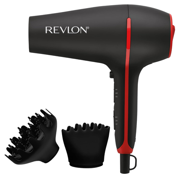 Revlon SmoothStay 1875 Watt Coconut Oil Infused Hair Dryer w/ Diffuser