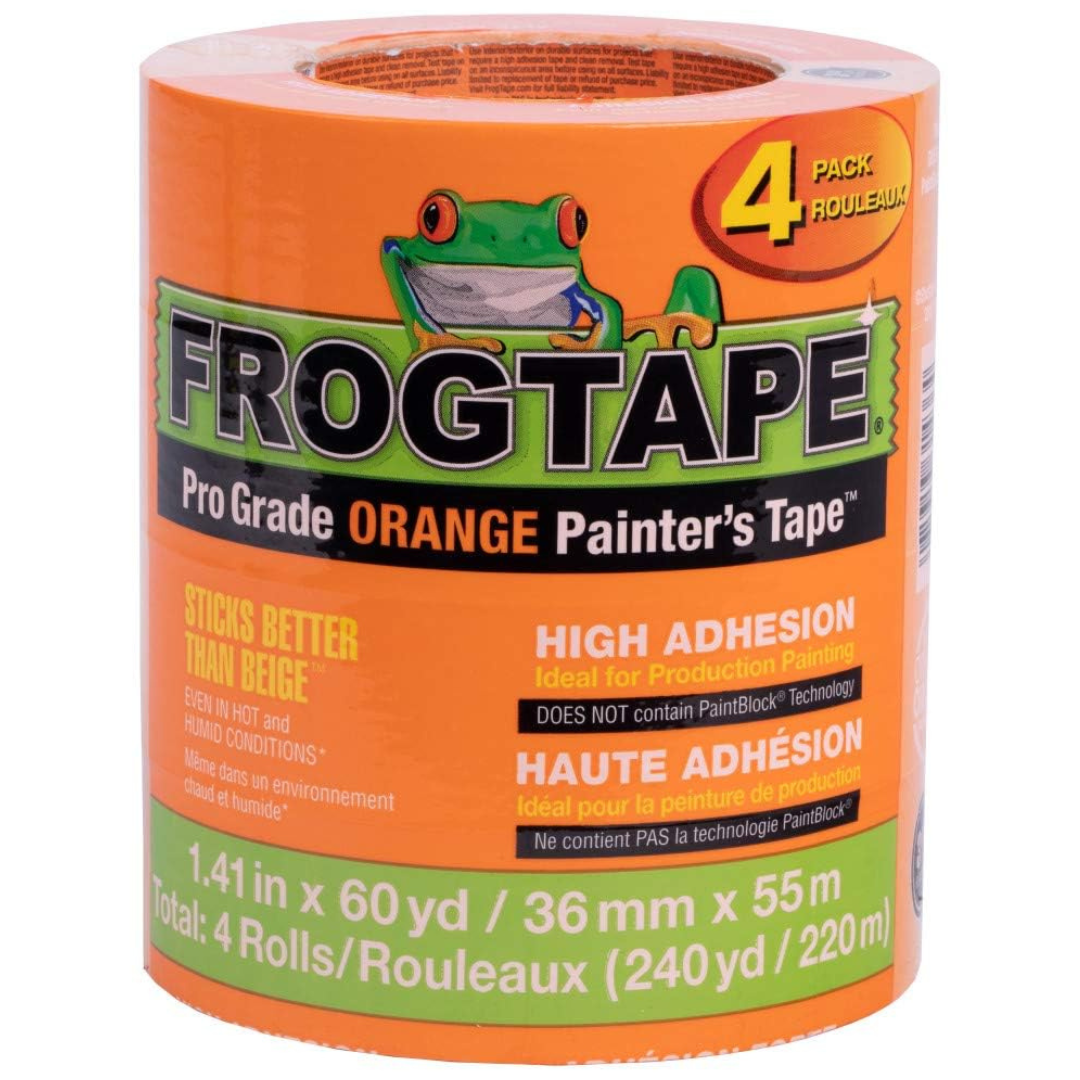 4-Pack Roll FrogTape ProGrade 1.41" x 60 yd Painters Tape