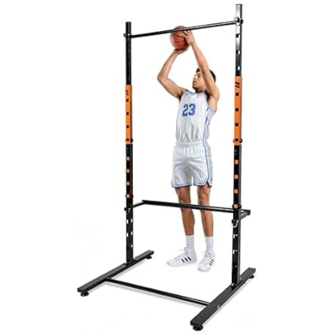 Indoor & Outdoor Basketball Shooting Trainer W/ Adjustable Crossbar