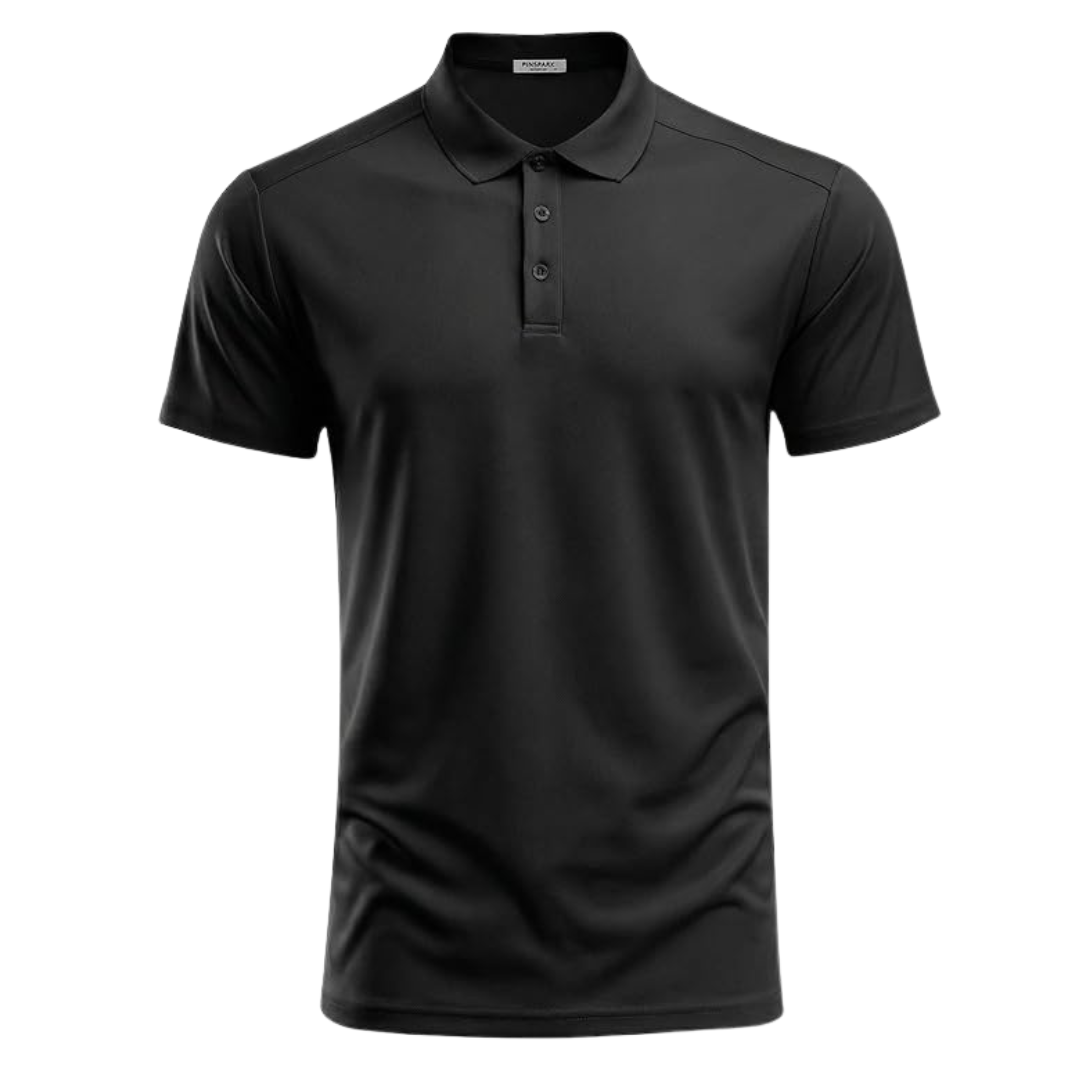 PINSPARK Men's Quick Dry Performance Golf Polo Shirts