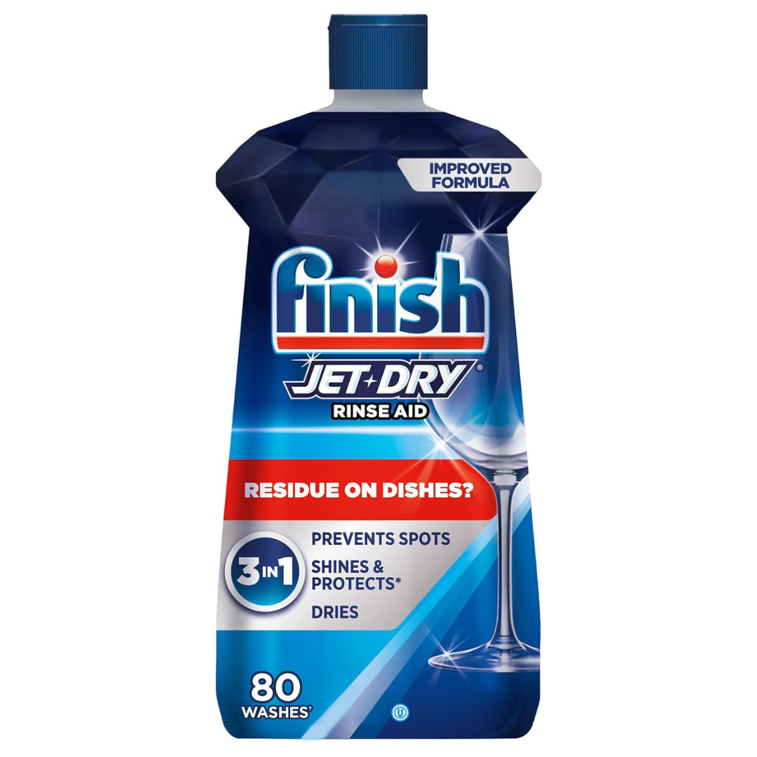 8.45 Fl oz Finish Jet Dry Dishwasher Rinse Aid Dishwasher Detergent