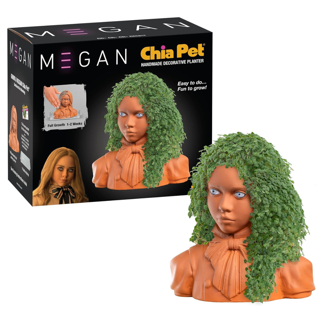 Chia Pet Megan With Seed-Pack Decorative Pottery Planter