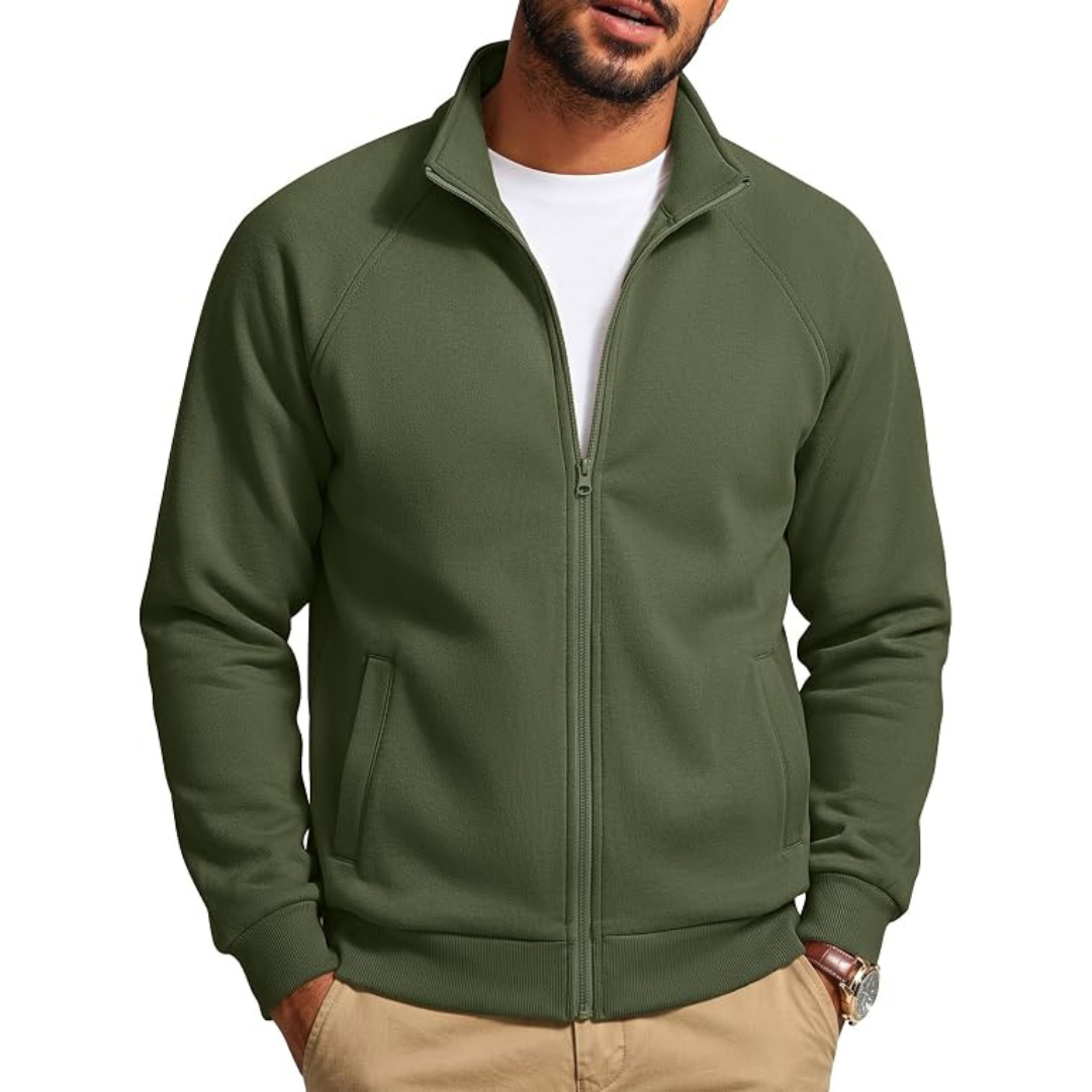 COOFANDY Zip-Up Fleece-Lined Sweatshirt Men's Jacket (multiple Colors)