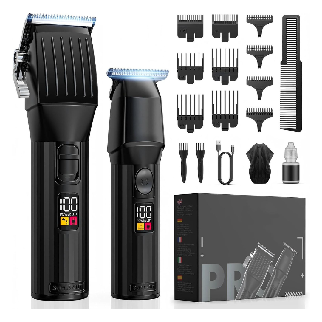 Solati Cordless Hair Clipper & Beard Trimmer Kit With LED Display
