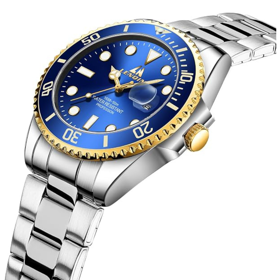 Men's Stainless Steel Analog Quartz Watch (Various)