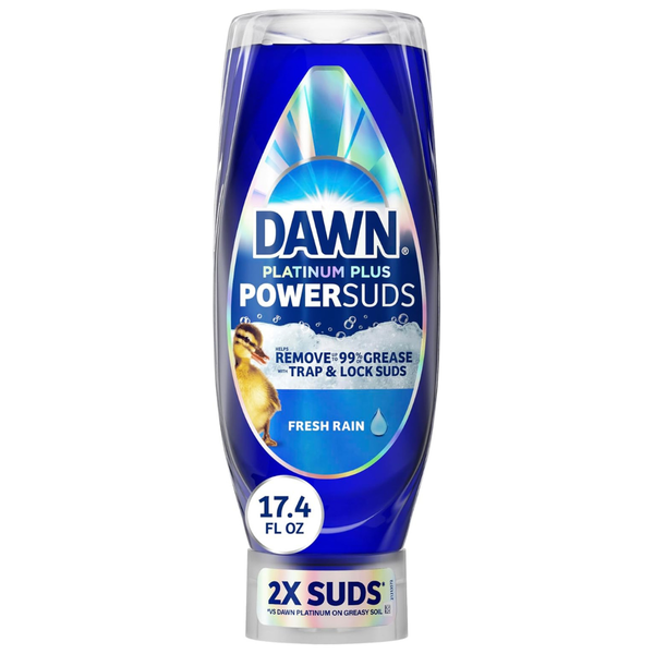 17.4oz Dawn Platinum Plus PowerSuds Liquid Dish Soap In EZ-Squeeze Bottle