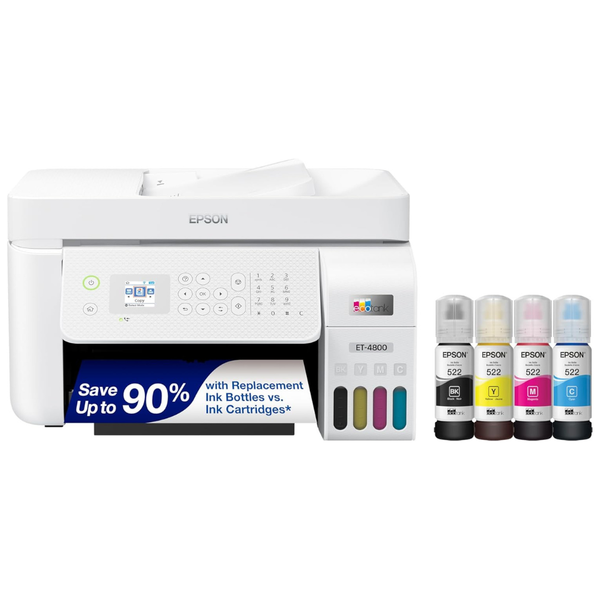Epson EcoTank ET-4800 Wireless Monochrome Inkjet 4-in-1 Printer