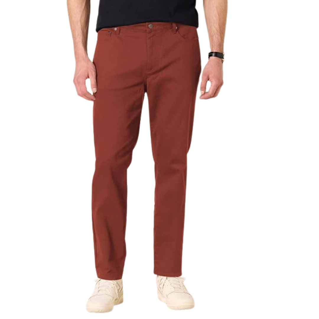 Men's Short Sleeve Slim Fit Stretch Polo Shirts (2 Colors)Amazon Essentials Men's 5-Pocket Stretch Twill Casual Pants