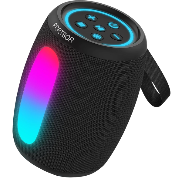 Portbor Portable Bluetooth Speaker W/ 36-Hour Battery