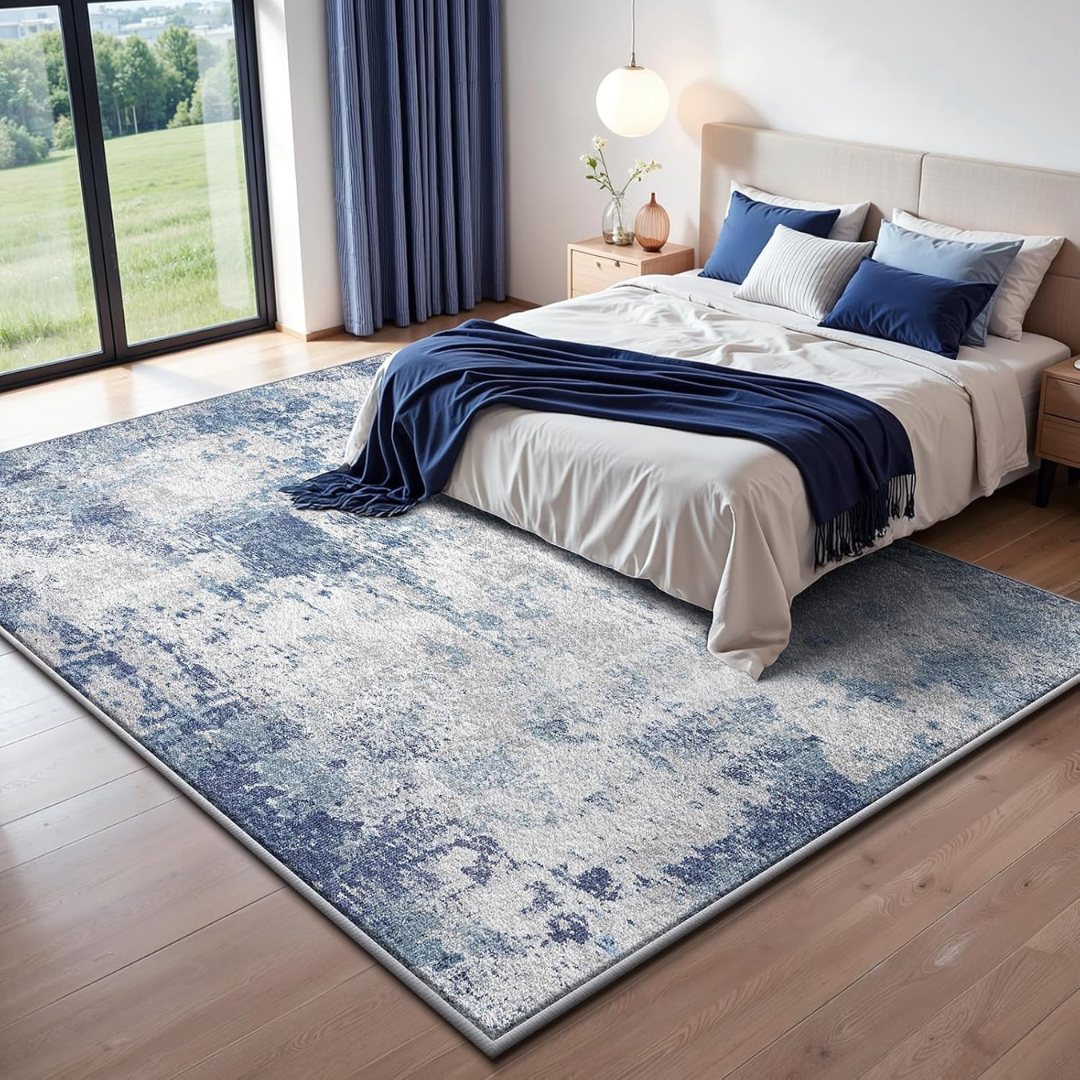 5x7ft Modern Abstract Washable Foam Area Rug