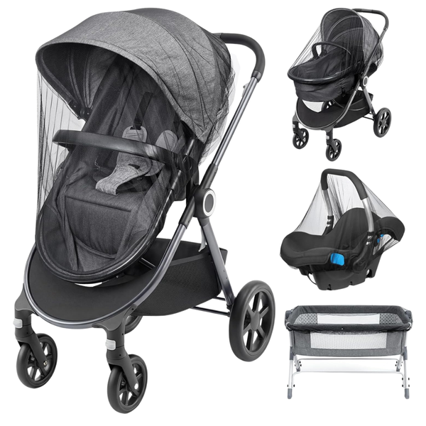 3-Pack Baby Mosquito Net For Strollers Car Seats & Bassinets