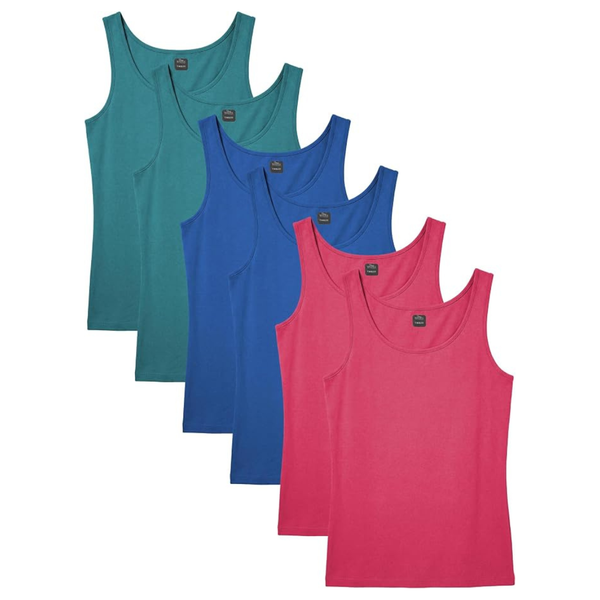 6-Pack Women's Stretch Tank Tops