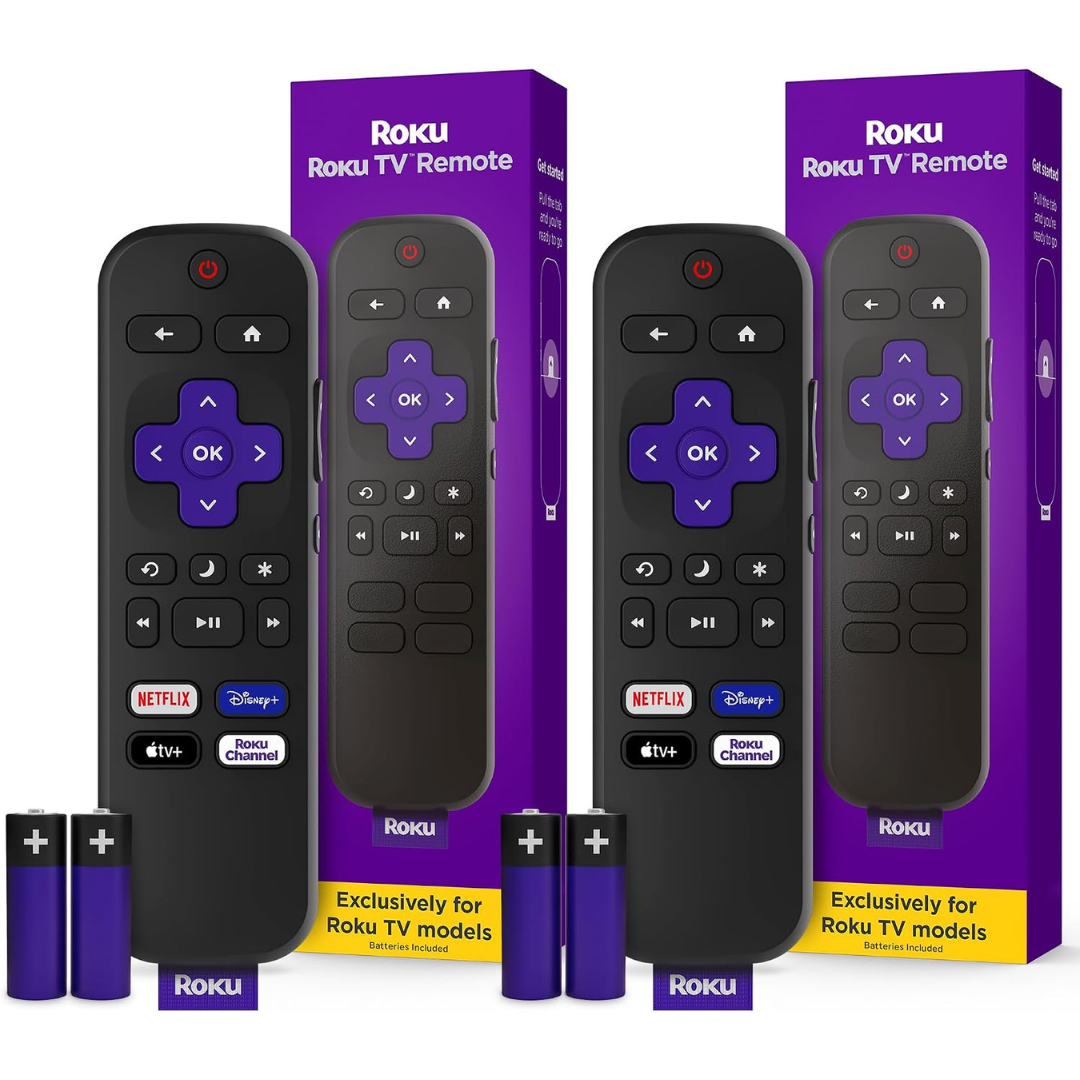 2-Pack Roku TV Replacement Remote Control