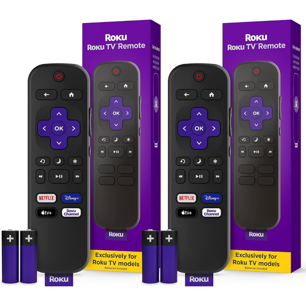 2-Pack Roku TV Replacement Remote Control