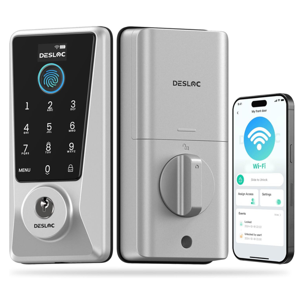 DESLOC WiFi Fingerprint Smart Keypad Door Lock