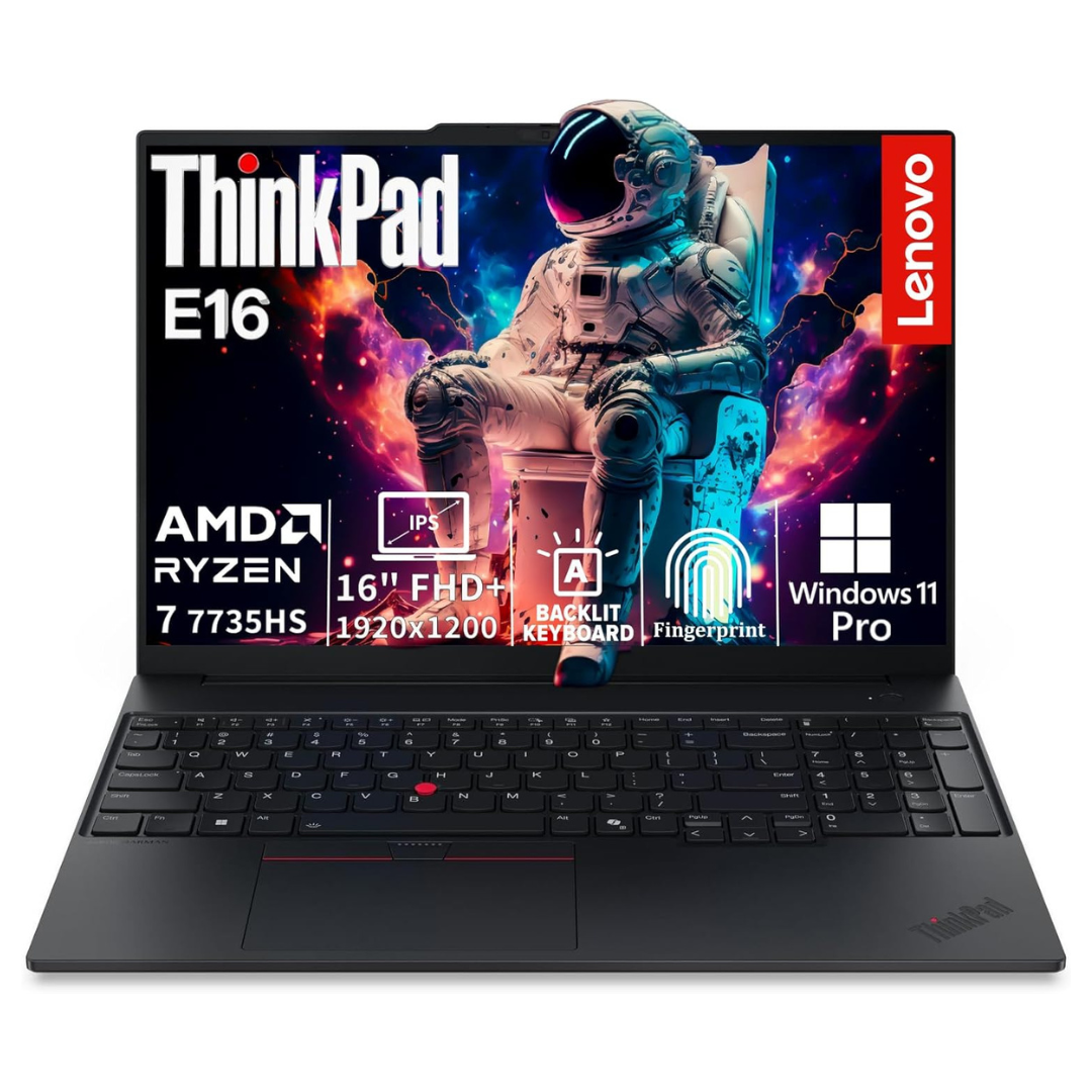 Lenovo ThinkPad E16 Gen 2 Business 16" FHD+ Laptop (Ryzen 7 7735HS / 16GB RAM / 1TB SSD)