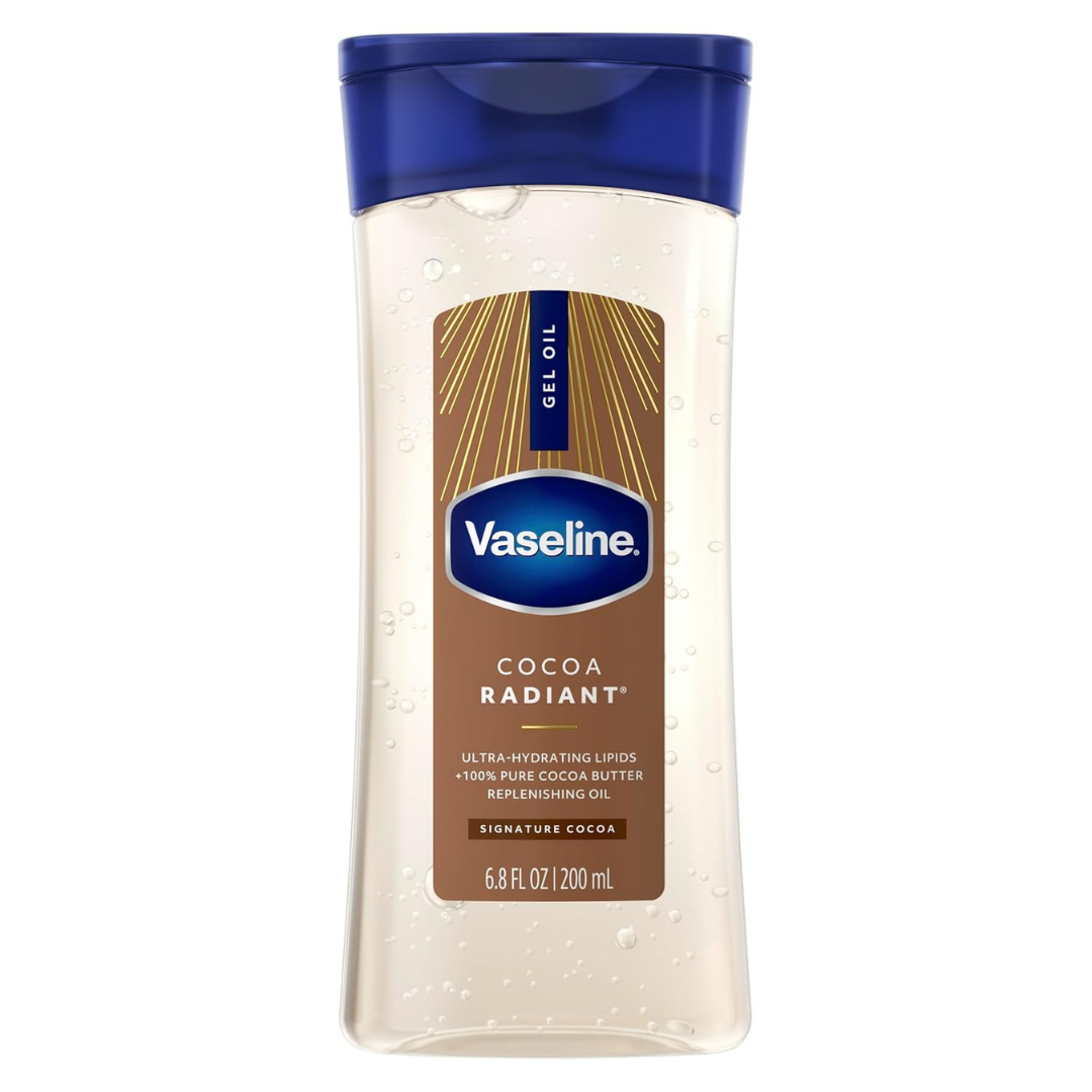 6.8 oz Vaseline Intensive Care Cocoa Radiant Body Gel Oil