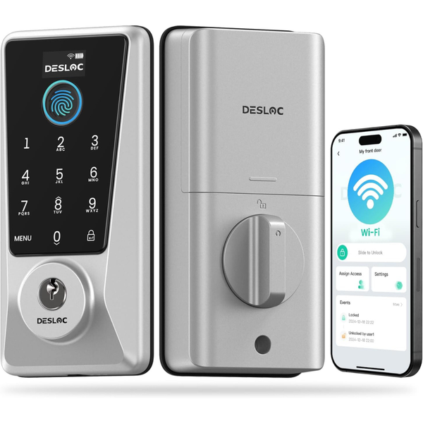 DESLOC WiFi Fingerprint Smart Keypad Door Lock