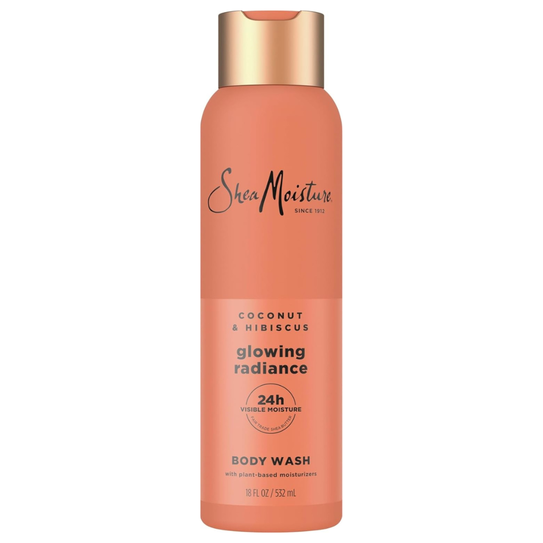 18 oz Shea Moisture Coconut Hibiscus Body Wash Glowing Radiance