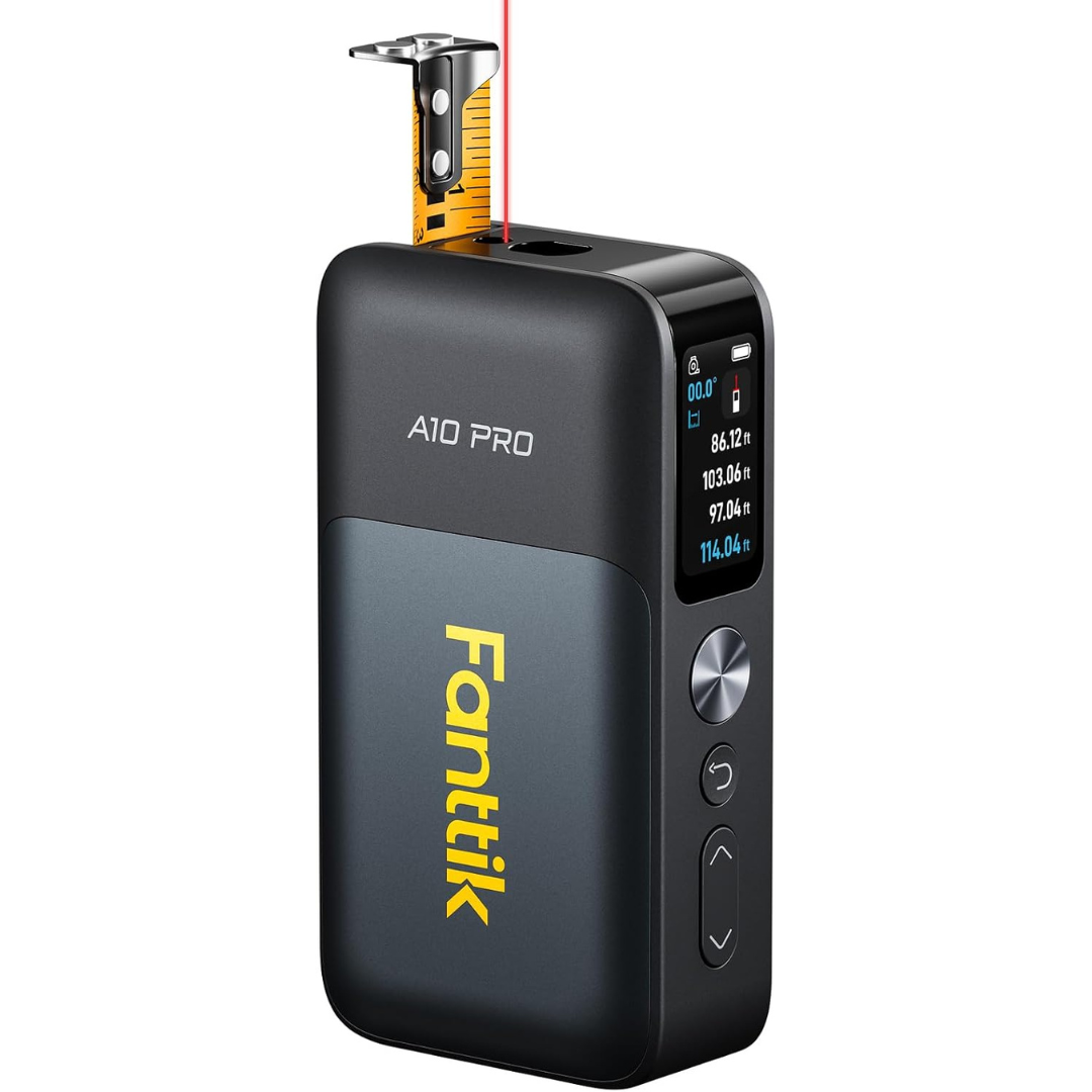 Fanttik A10 Pro 2-in-1 Digital Laser Tape Measure W/ 165' Laser & 9.8' Tape
