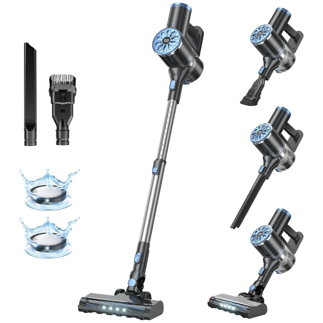 Cordless Vacuum Cleaner With Self-Standing Design & LED Screen