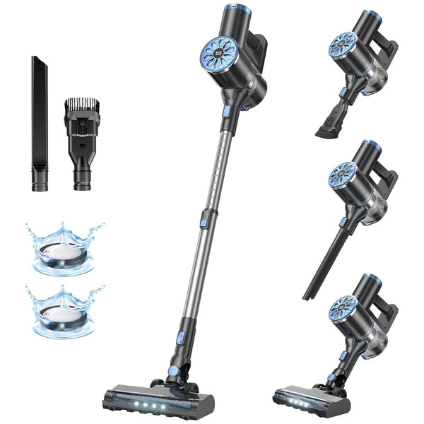 Cordless Vacuum Cleaner With Self-Standing Design & LED Screen