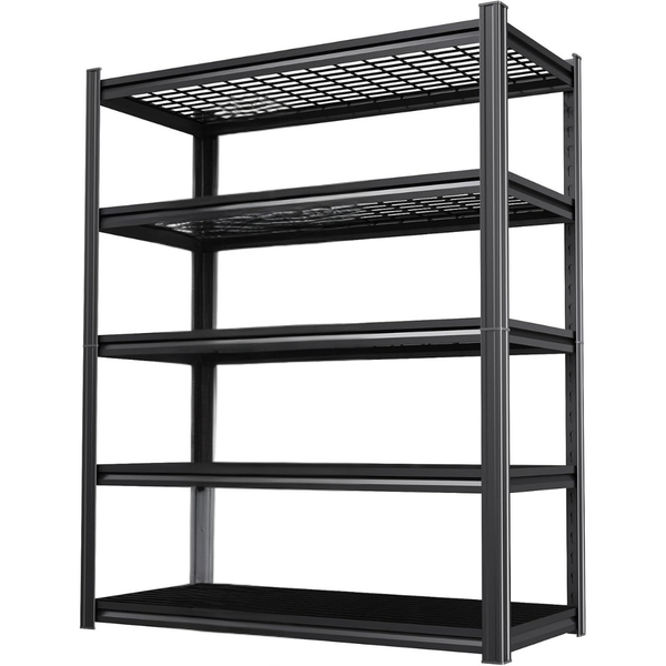5-Tier Heavy-Duty Adjustable Garage Metal Shelving Unit
