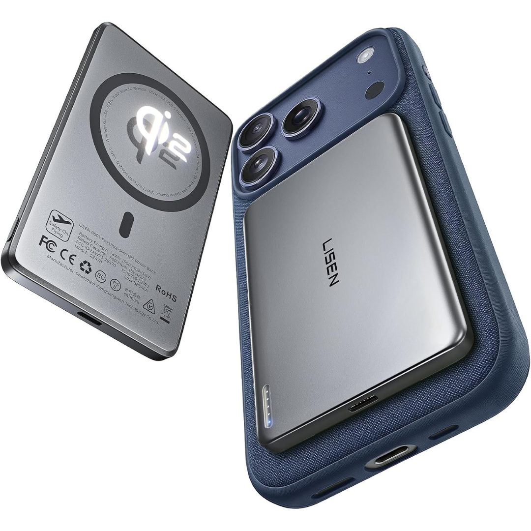Lisen 5000mAh Ultra Slim Magnetic Portable Power Bank