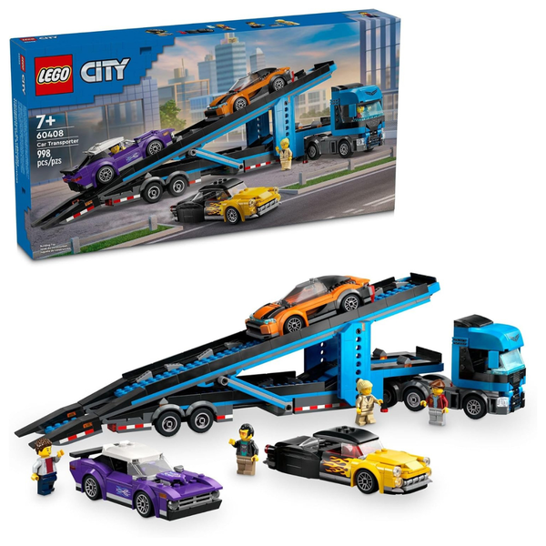 998-Piece Lego City Car Transporter Truck & Sports Cars Set (60408)