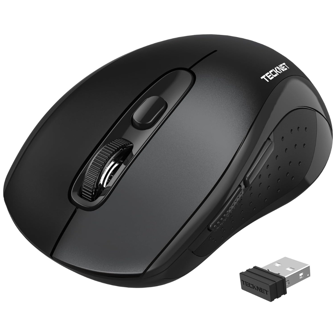 Tecknet 4000 DPI Bluetooth Wireless 2-in-1 Ergonomic Silent Mouse