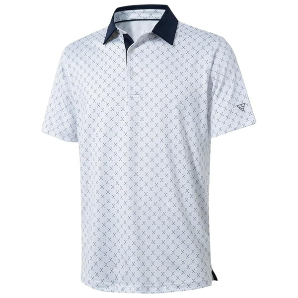Men's Print Performance Moisture Wicking Polo Shirts (Various)