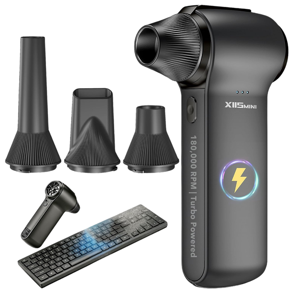 HTAIER 180000RPM Rechargeable Cordless Electric Air Duster W/ Turbo Fan