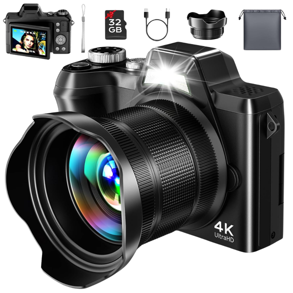 Frenitt 56MP Autofocus Vlogging Camera With 16X Zoom