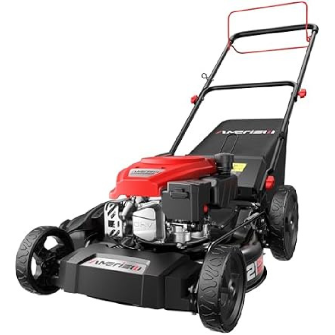 21" Amerisun 3-in-1 Self-propelled Gas Lawn Mower