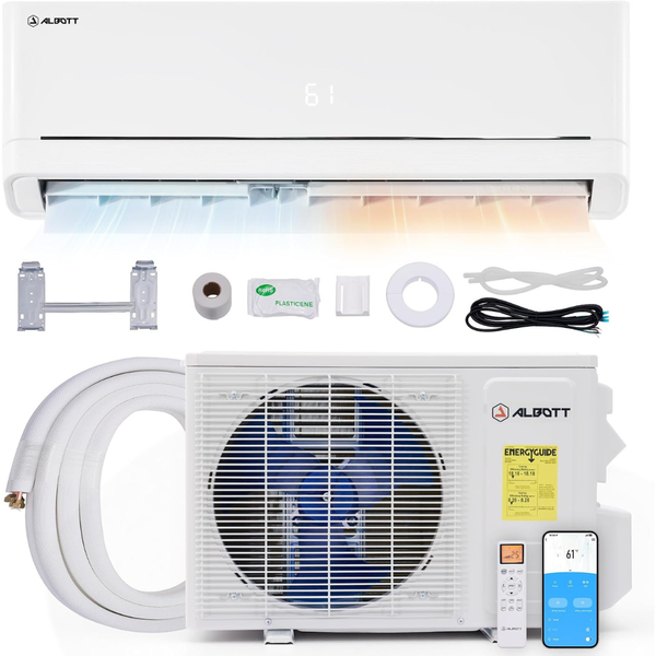 Albott 12,000 BTU SEER2 18 Mini Split Air Conditioner and Heater