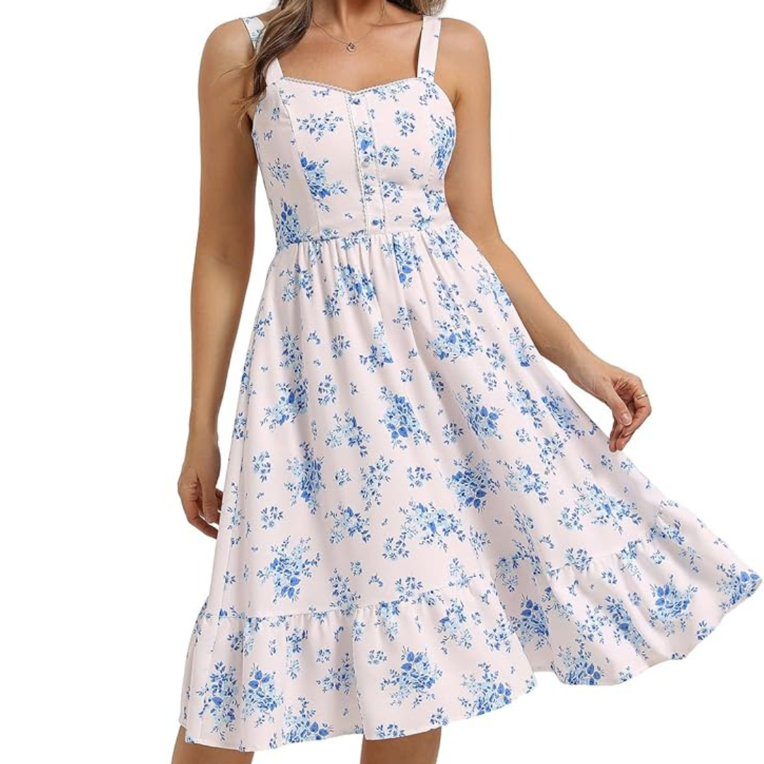 Belle Poque Women's Floral Midi Dress