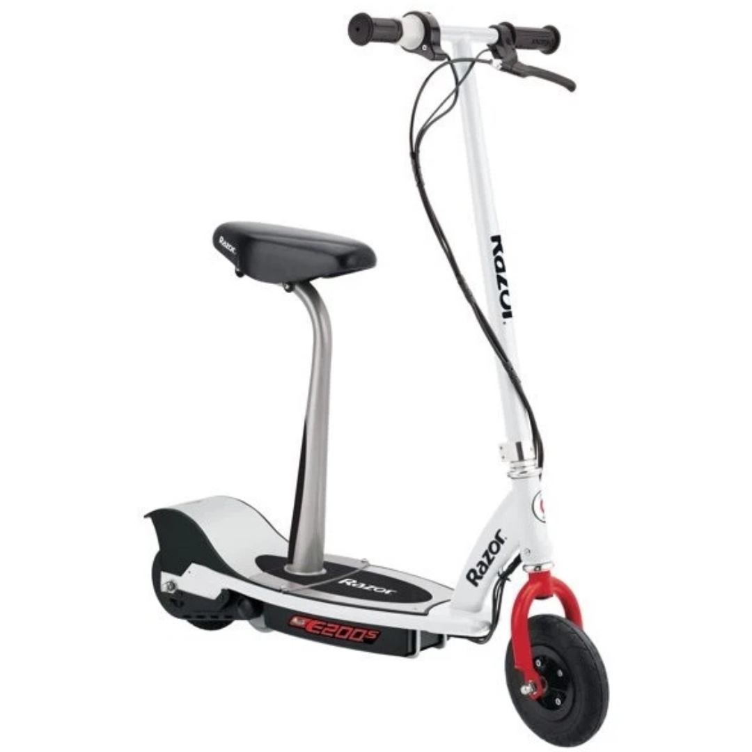 Razor E200S 12mph Electric Scooter for Kids (White)