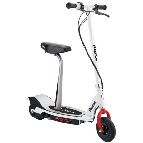 Razor E200S 12mph Electric Scooter for Kids (White)