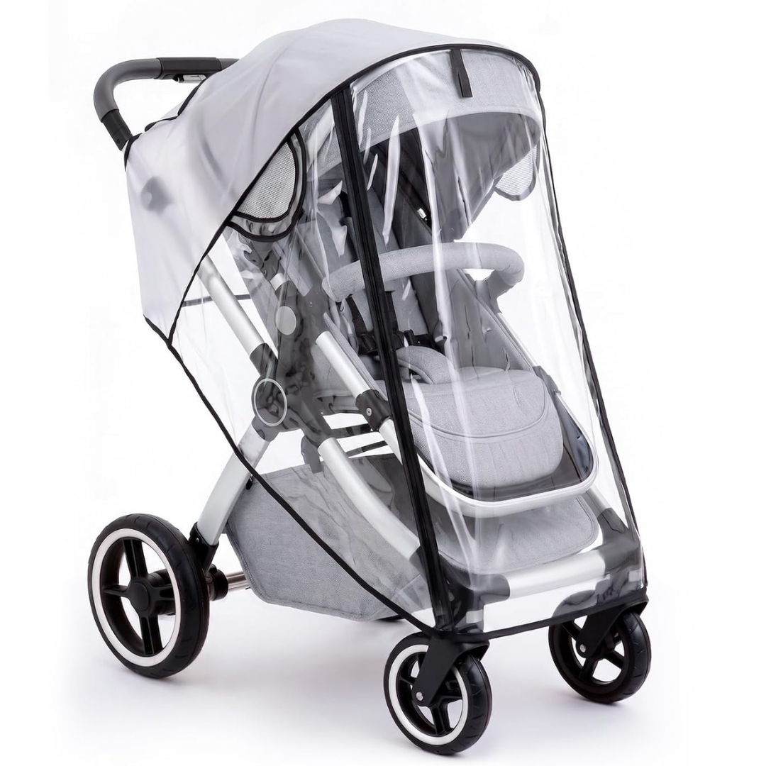 Universal Fit Waterproof Clear Stroller Rain Cover