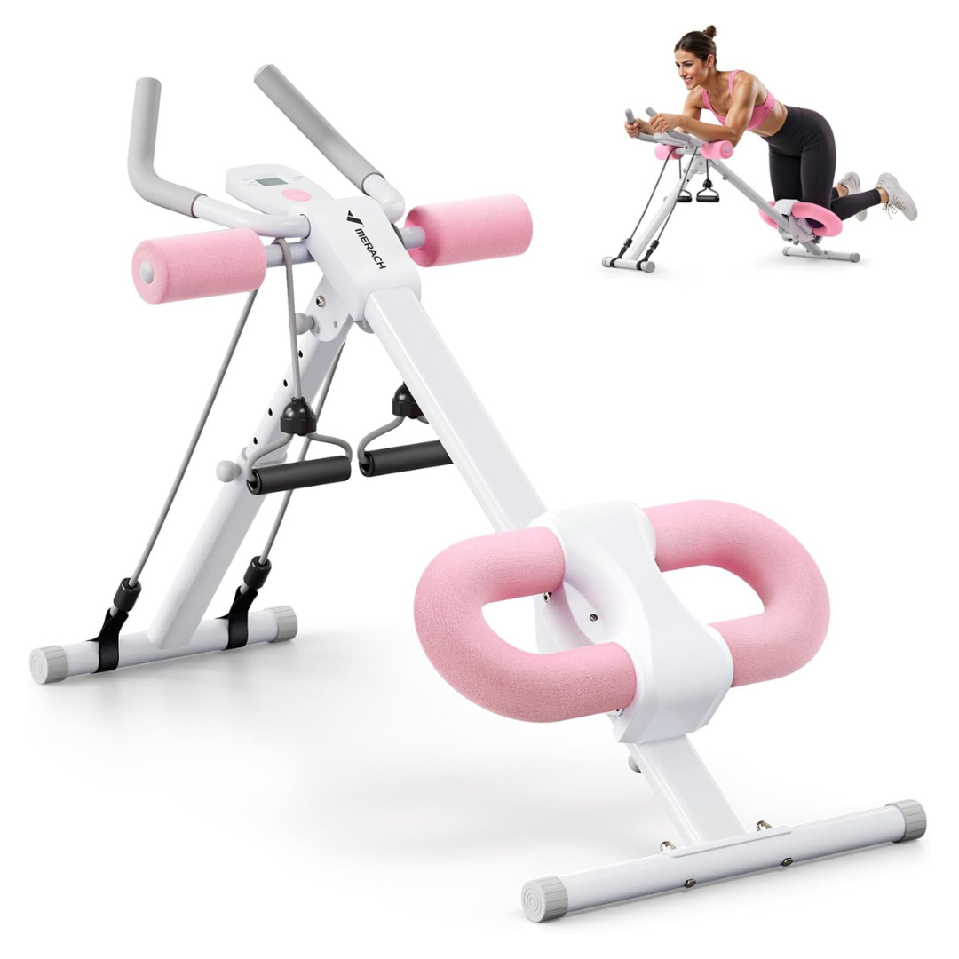 MERACH Adjustable Foldable Abdominal Trainer Machine (2 Colors)