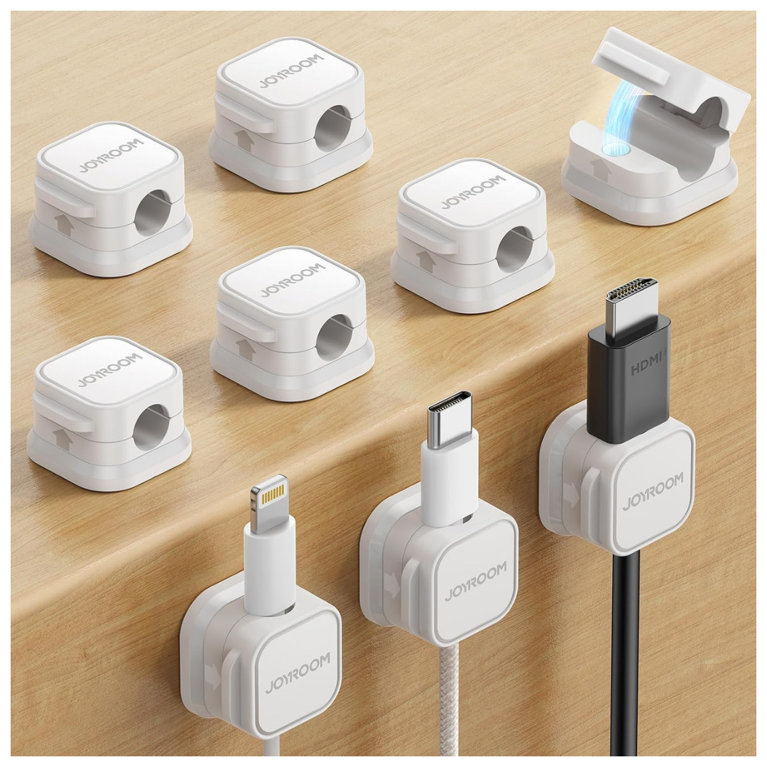 6-Pack Joyroom Adhesive Wire Holder Magnetic Cable Clip