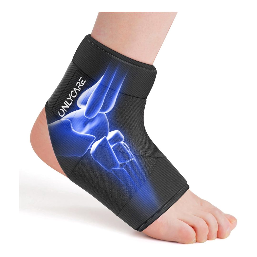 Ankle Ice-Pack Wrap W/ Gel For Hot & Cold Therapy