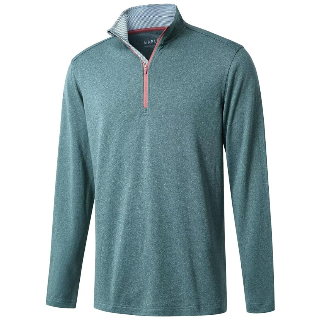 M MAELREG Mens Dry Fit Quarter-Zip Golf Pullover Sweatshirt (Various)