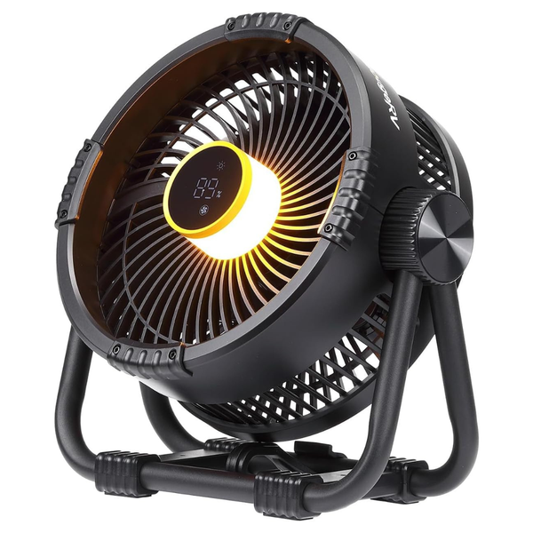 BougeRV 20000mAh 4-Speeds Rechargeable Camping Fan W/ Light